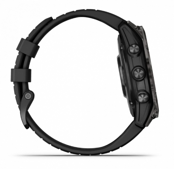 Умные часы Garmin Epix Pro Gen 2 Sapphire Carbon Gray 47mm Black Leather Band