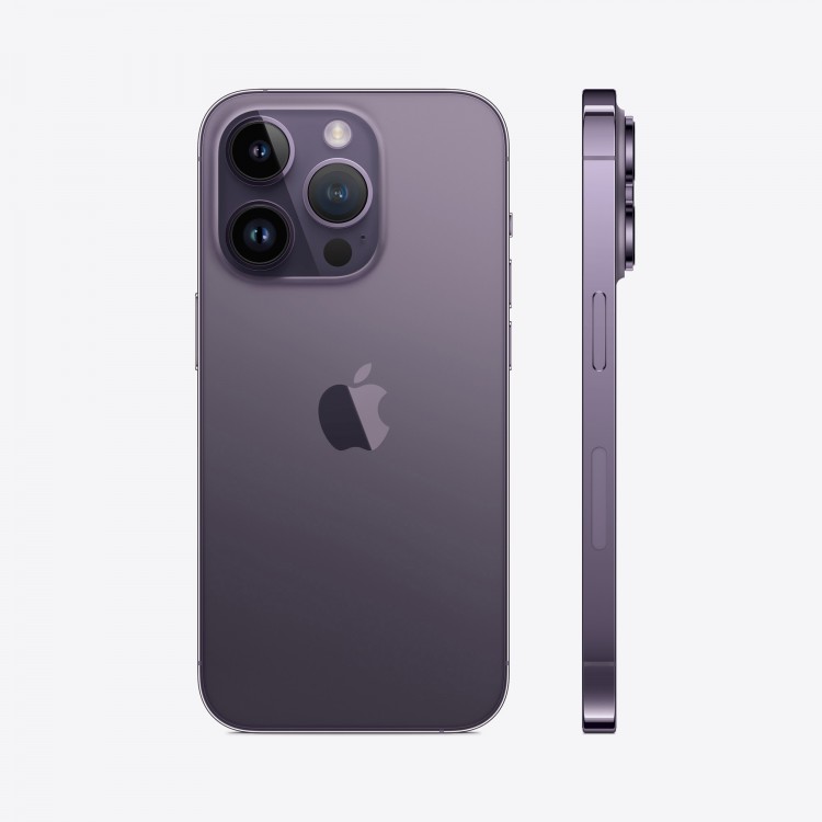 iPhone 14 Pro 256Gb Deep Purple (1sim + eSIM / 76% / без коробки) - Б/У . . +