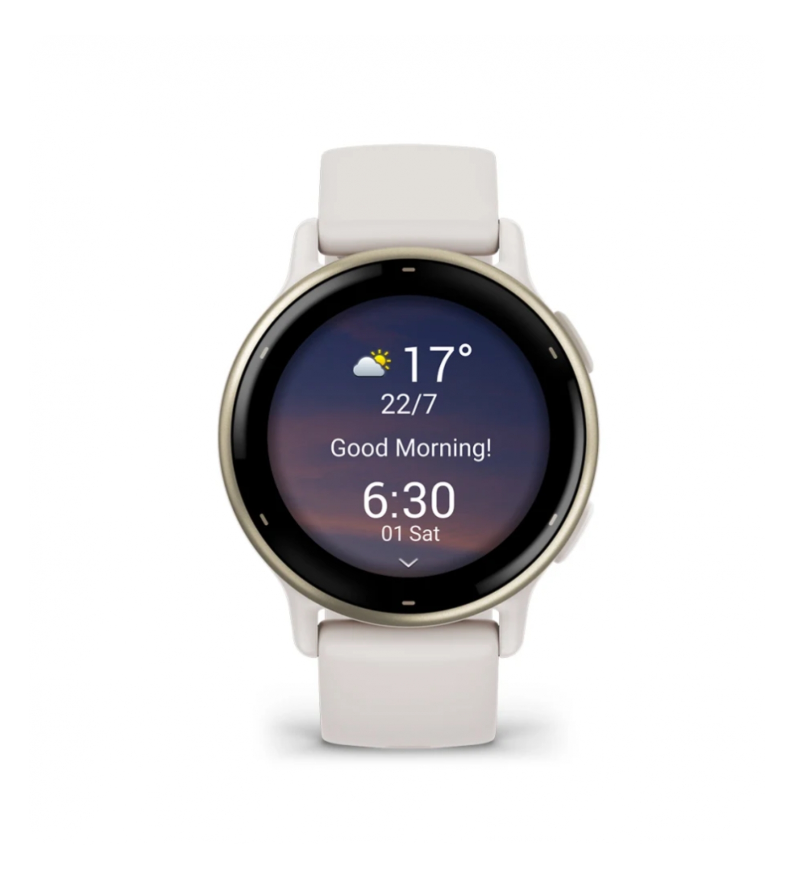 Умные часы Garmin Vivoactive 5 Cream Gold Aluminum Bezel with Ivory Case and Silicone Band