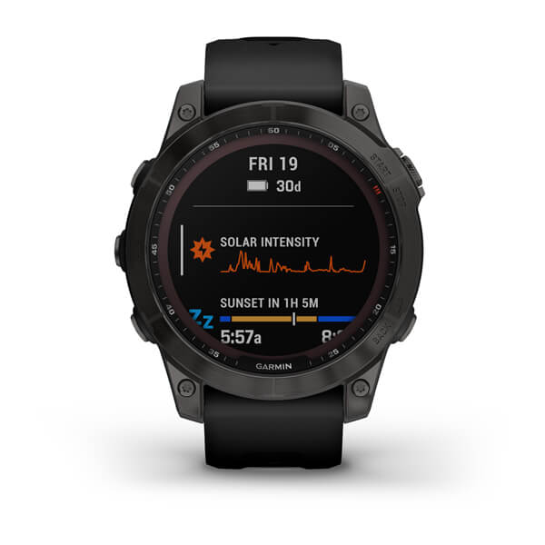 Умные часы Garmin Fenix 7 Sapphire Solar Carbon Grey DLC Titanium Умные часы Garmin Fenix 7 Sapphire Solar Carbon Grey DLC Titanium