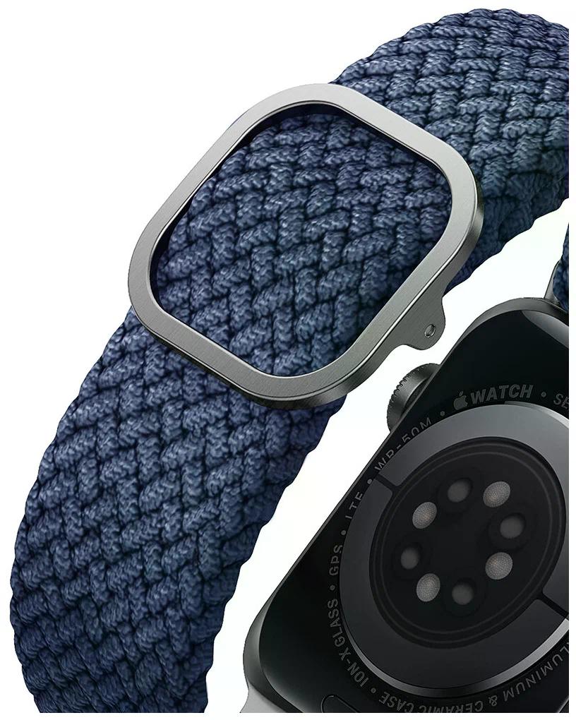 Ремешок Uniq для Apple Watch 42/41/40 mm ASPEN Strap Braided Blue