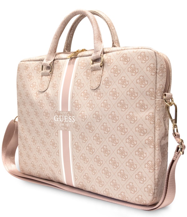 Сумка Guess для MacBook 15-16" 4G Stripes Bag, розовый Сумка Guess для MacBook 15-16" 4G Stripes Bag, розовый