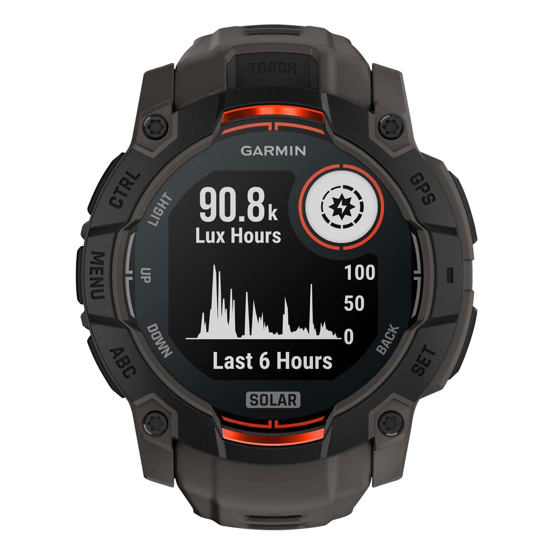 Умные часы Garmin Instinct 3 Solar Black with Charcoal Silicone 50mm