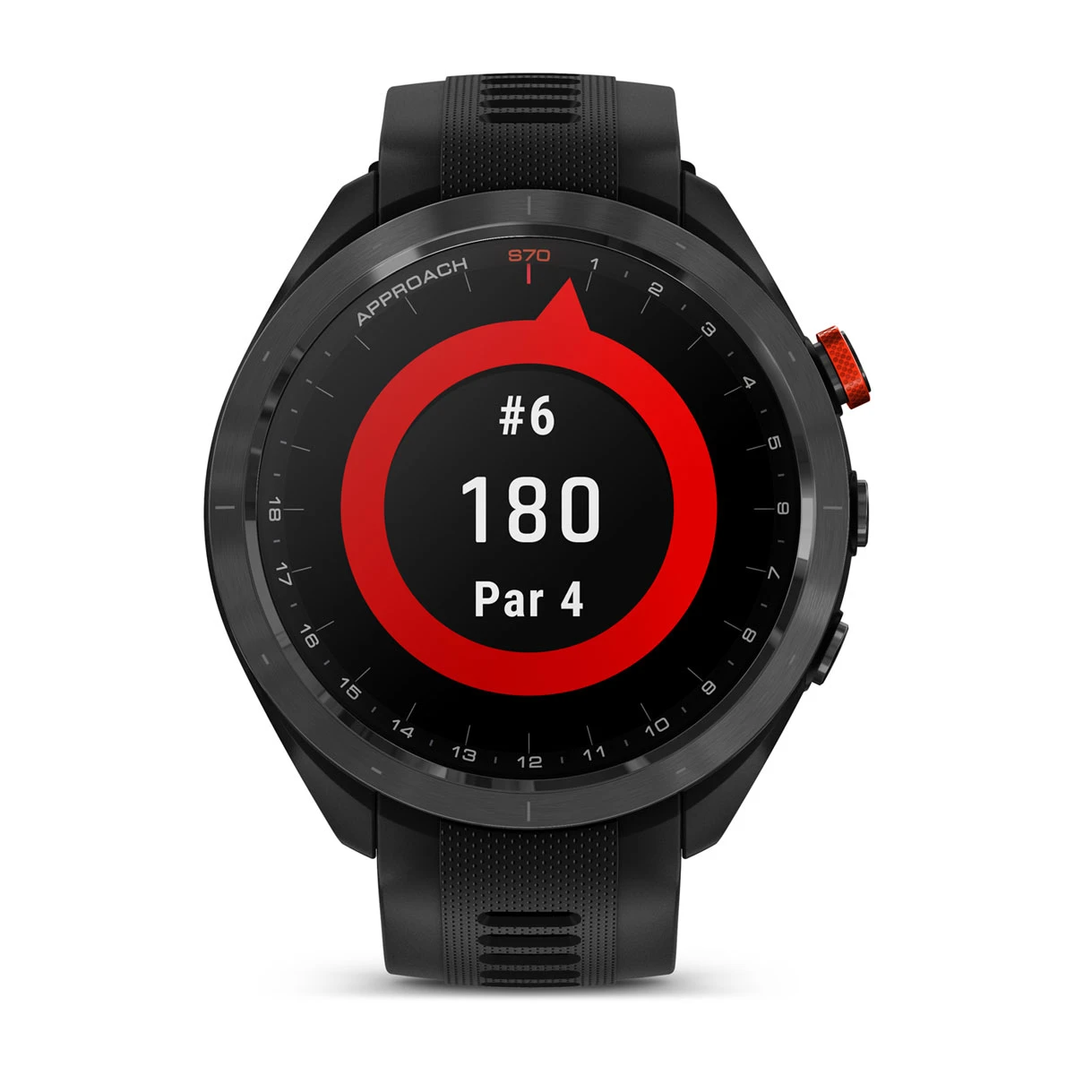 Умные часы Garmin Aproach S70 47mm Black Ceramic Bezel with Black Silicone Band HK