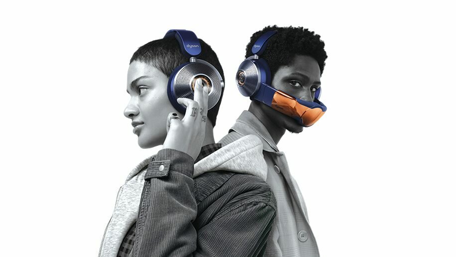 Беспроводные наушники c функцией очистки воздуха Dyson Zone Absolute Plus синий/медный