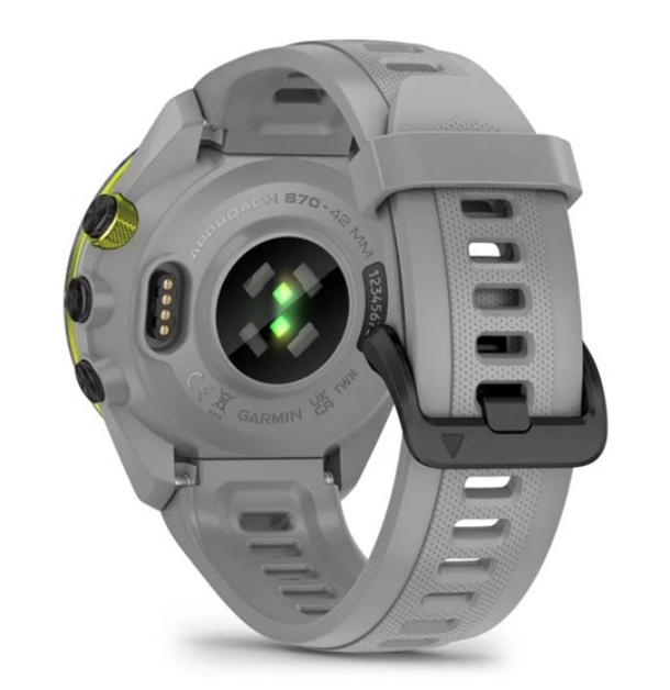 Умные часы Garmin Aproach S70 42mm Black Ceramic Bezel with Powder Gray Silicone Band