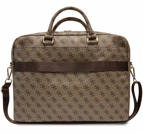 Чехол Guess для MacBook 16" Sleeve 4G Stripes, коричневый Чехол Guess для MacBook 16" Sleeve 4G Stripes, коричневый