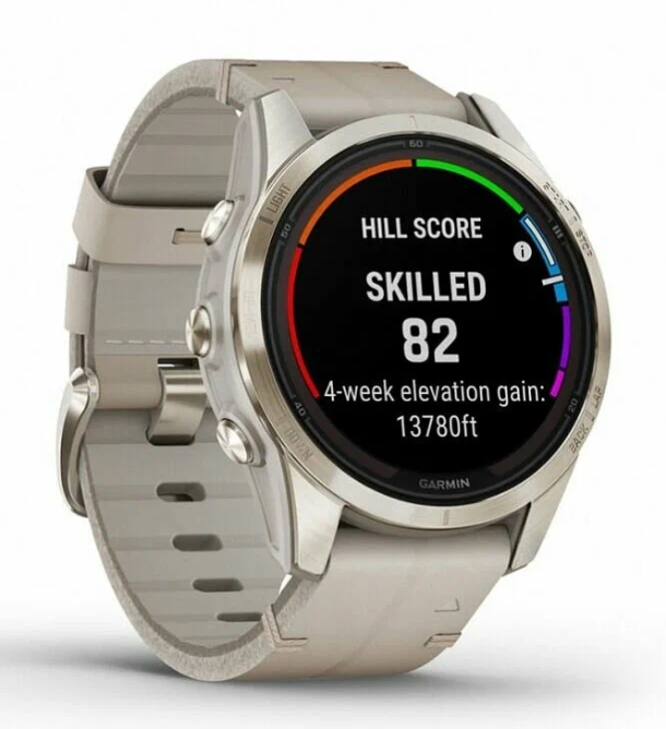 Умные часы Garmin Fenix 7S Pro Sapphire Solar Soft Gold Leather Band Умные часы Garmin Fenix 7S Pro Sapphire Solar Soft Gold Leather Band