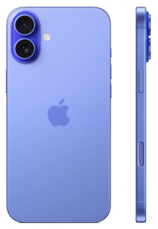 iPhone 16 128Gb Ultramarine (1 sim + eSIM / %) - Б/У