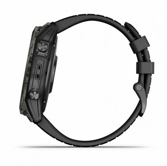 Умные часы Garmin Fenix 7x Pro Sapphire Solar Black DLC Titanium with Black Band Умные часы Garmin Fenix 7x Pro Sapphire Solar Black DLC Titanium with Black Band
