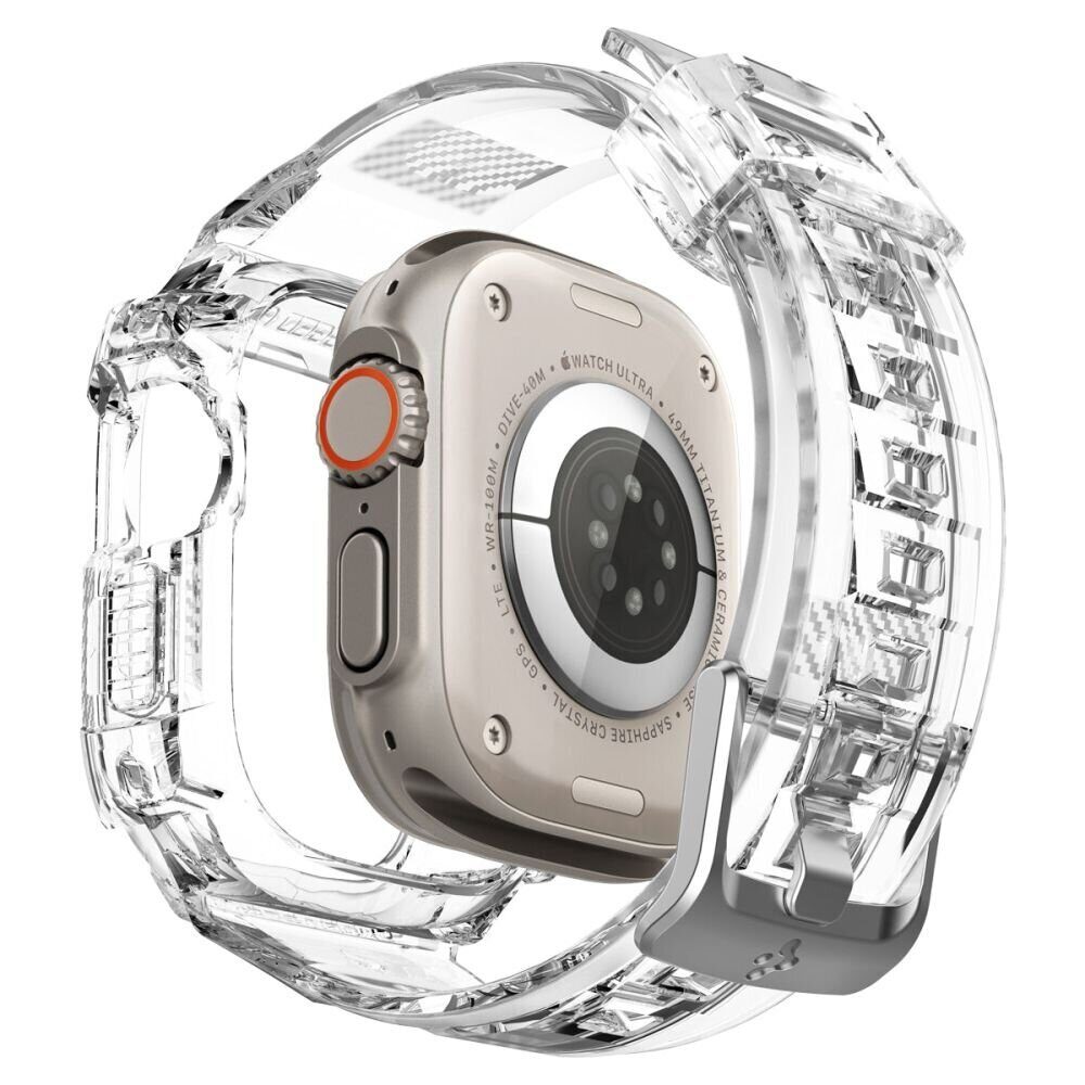 Ремешок+защитный чехол SPIGEN RUGGED ARMOR ”PRO” для APPLE WATCH ULTRA 1 / 2 (49 MM) Crystal Clear