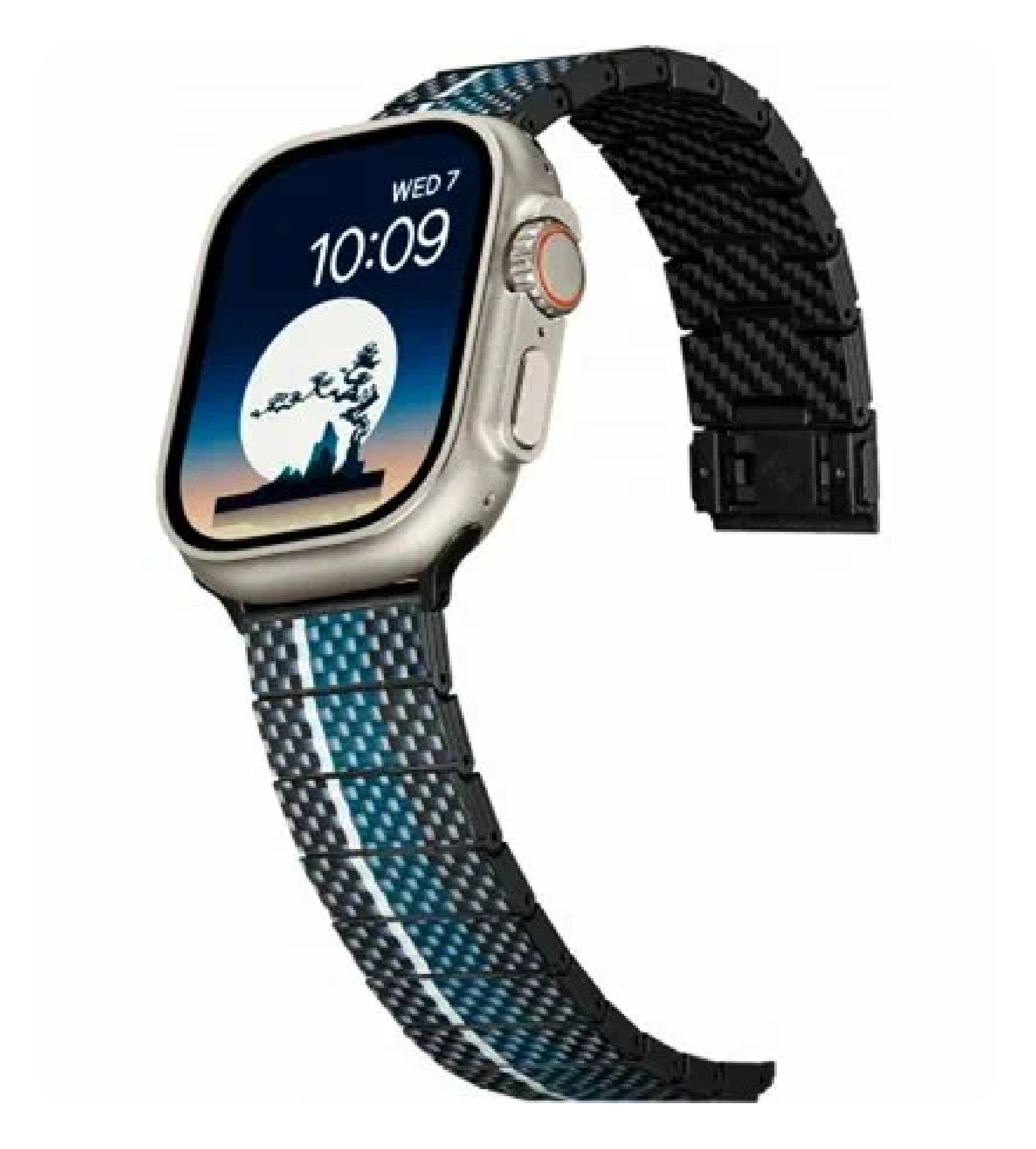 Браслет PITAKA Poetry of Things Chroma carbon Moon для Apple Watch 38/40/41/42/44/45/49 mm Браслет PITAKA Poetry of Things Chroma carbon Moon для Apple Watch 38/40/41/42/44/45/49 mm