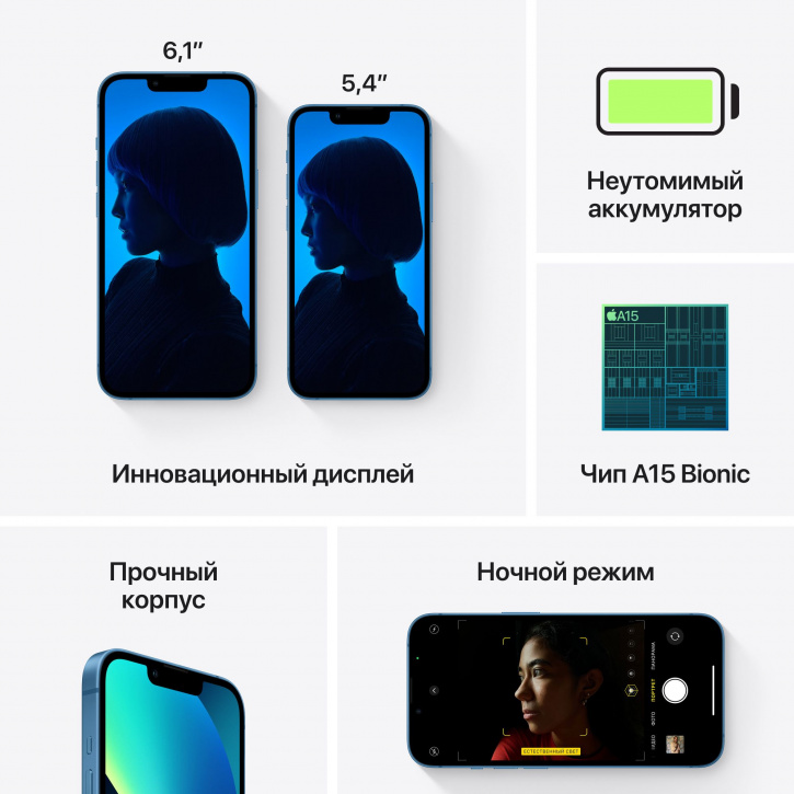 Смартфон Apple iPhone 13 128Gb Blue
