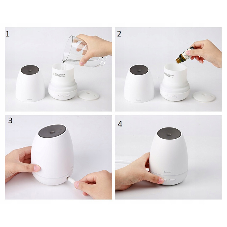 Увлажнитель воздуха Baseus Creamy-white Aroma Diffuser (ACXUN-02) белый Увлажнитель воздуха Baseus Creamy-white Aroma Diffuser (ACXUN-02) белый