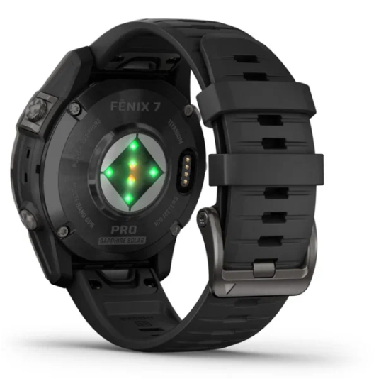 Умные часы Garmin Fenix 7x Pro Sapphire Solar Black DLC Titanium with Black Band Умные часы Garmin Fenix 7x Pro Sapphire Solar Black DLC Titanium with Black Band
