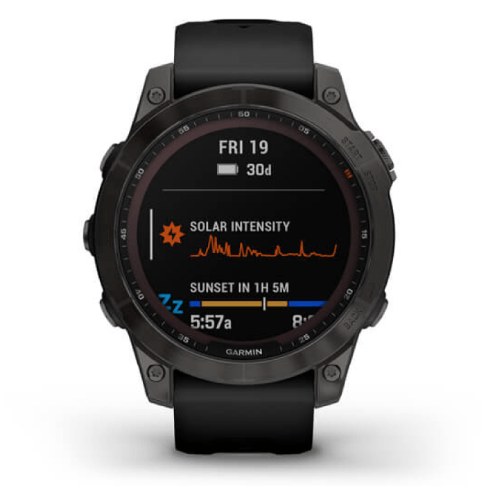 Умные часы Garmin Fenix 7 Sapphire Solar Black DLC Titanium Black Band Умные часы Garmin Fenix 7 Sapphire Solar Black DLC Titanium Black Band
