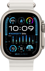 Apple Watch Ultra 2 GPS, 49 мм, корпус из титана, ремешок Ocean белого цвета (FREJ3) - CPO Apple Watch Ultra 2 GPS, 49 мм, корпус из титана, ремешок Ocean белого цвета (FREJ3) - CPO