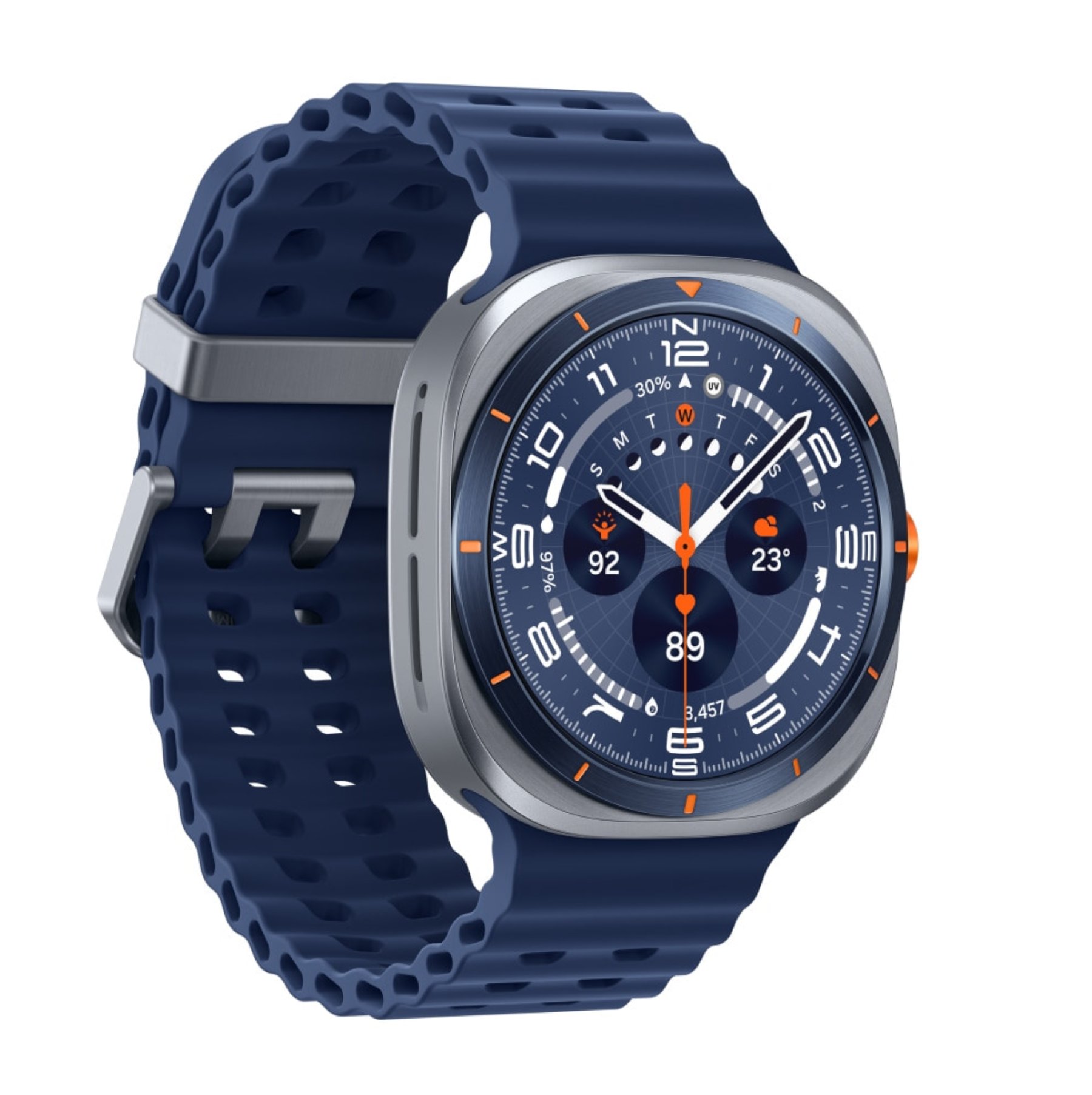 Умные часы Samsung Galaxy Watch Ultra (2025) LTE 47mm Titanium Blue Marine Band Blue Умные часы Samsung Galaxy Watch Ultra (2025) LTE 47mm Titanium Blue Marine Band Blue