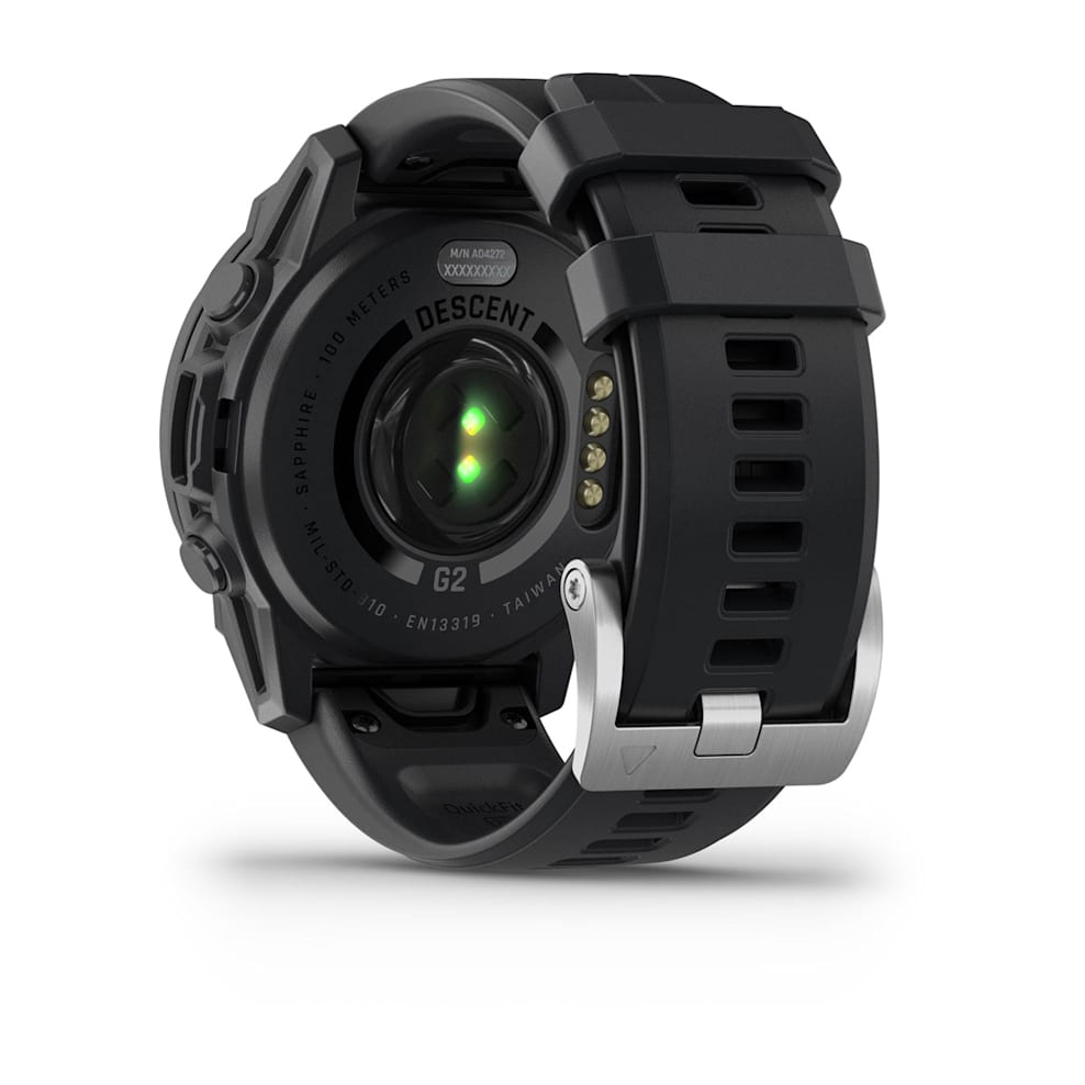Умные часы Garmin Descent G2 Black with Black Silicone Band HK