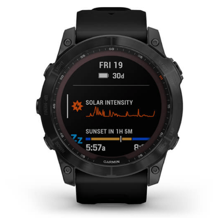 Умные часы Garmin Fenix 7X Sapphire Solar Black DLC Titanium Whit Black Band Умные часы Garmin Fenix 7X Sapphire Solar Black DLC Titanium Whit Black Band