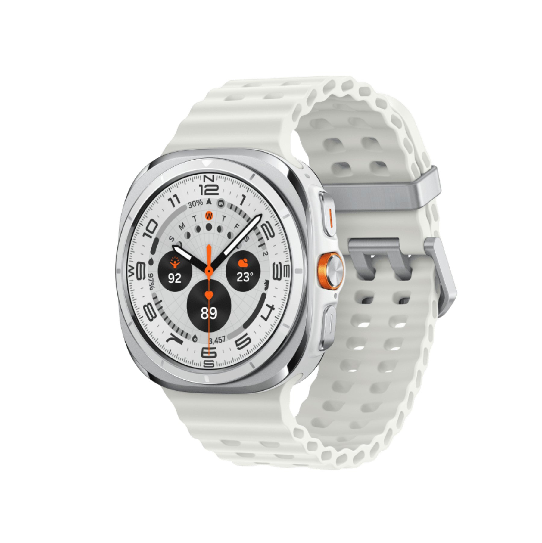 Умные часы Samsung Galaxy Watch Ultra (2025) LTE 47mm Titanium White Marine Band White