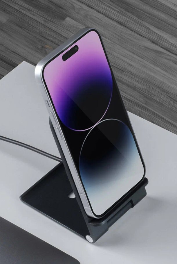 Беспроводное зарядное устройство Deppa QI 15W Slim складная, графит Беспроводное зарядное устройство Deppa QI 15W Slim складная, графит