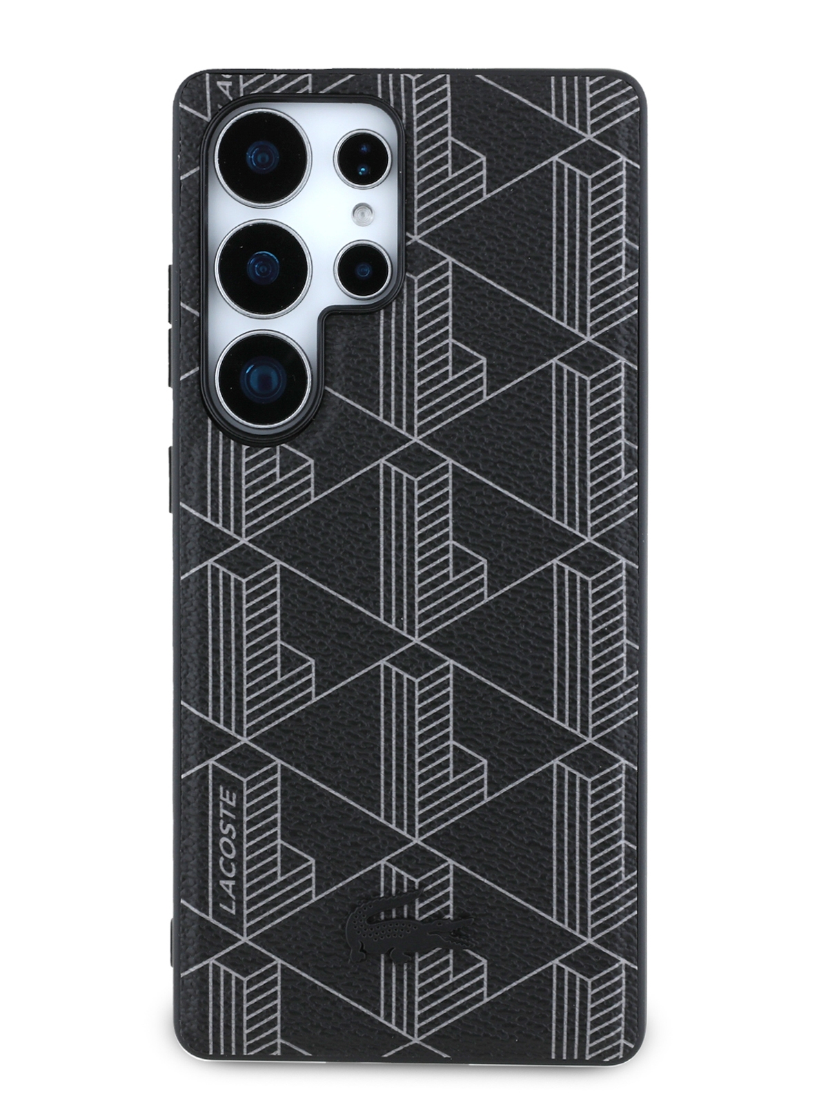 Чехол Lacoste для Galaxy S25 Ultra чехол PVC The Blend Hard Black (MagSafe)