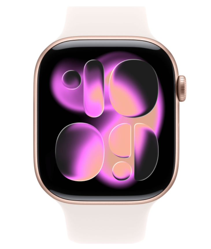 Apple Watch Series 11 GPS 42 mm, Rose Gold Aluminum Light Blush Sport Band S/M (MEU04) Apple Watch Series 11 GPS 42 mm, Rose Gold Aluminum Light Blush Sport Band S/M (MEU04)