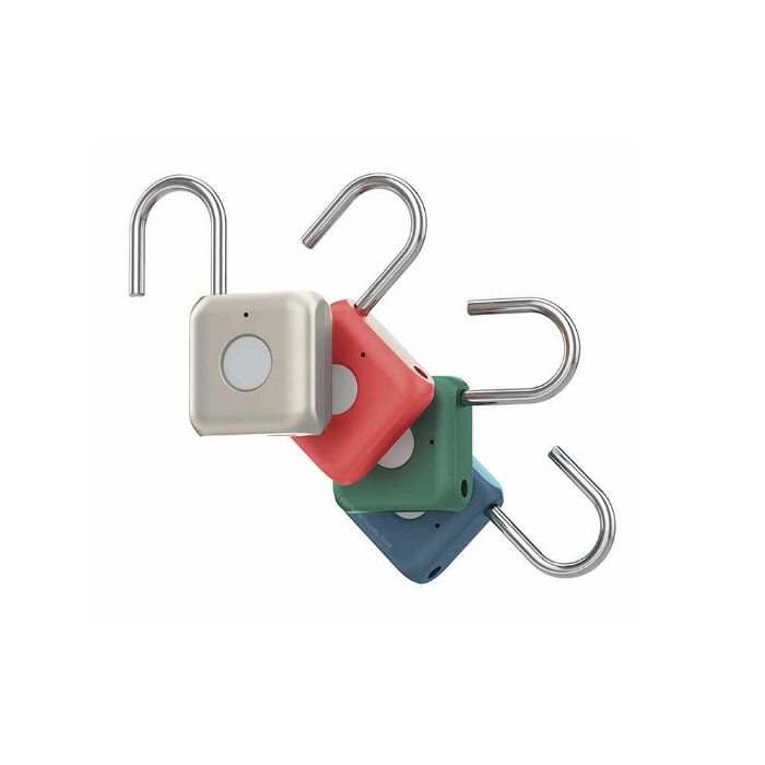 Умный навесной замок биометрический Xiaomi Uodi Smart Fingerprint Lock Padlock, Red