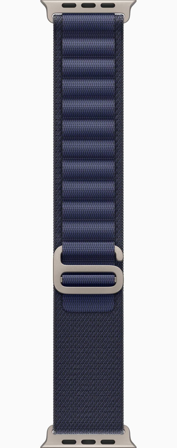 Apple Watch Ultra 2 (2024) GPS, 49 мм, корпус из бежевого титана, ремешок Trail темно-синего цвета (MX4J3)