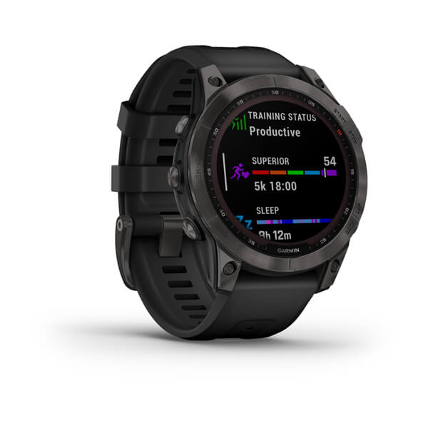 Умные часы Garmin Fenix 7 Sapphire Solar Carbon Grey DLC Titanium Умные часы Garmin Fenix 7 Sapphire Solar Carbon Grey DLC Titanium