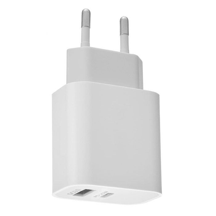 Сетевое зарядное устройство Rocket Space Pro USB-A/USB-C, 20W, белый Сетевое зарядное устройство Rocket Space Pro USB-A/USB-C, 20W, белый