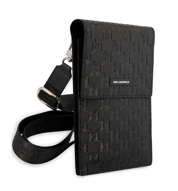 Lagerfeld для смартфонов сумка Wallet Phone Pouch Saffiano Monogram Black