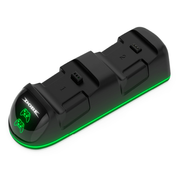 Зарядная станция Dobe для 2-х геймпадов Xbox One/Series S/X + 2 аккумулятора (TYX-1623X)