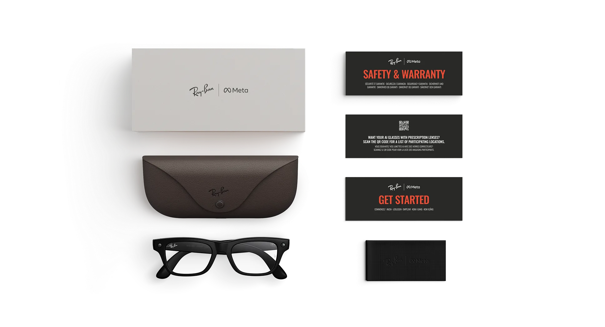 Умные очки Ray Ban Blazer Optics (Gen 2) Matte Black 150 - 50 Size (2077 50)