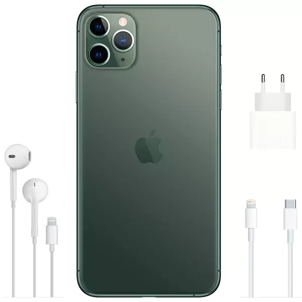 iPhone 11 Pro Max 256Gb Midnight Green (98% / Заменен АКБ и Дисплей / Без коробки) - Б/У . . +