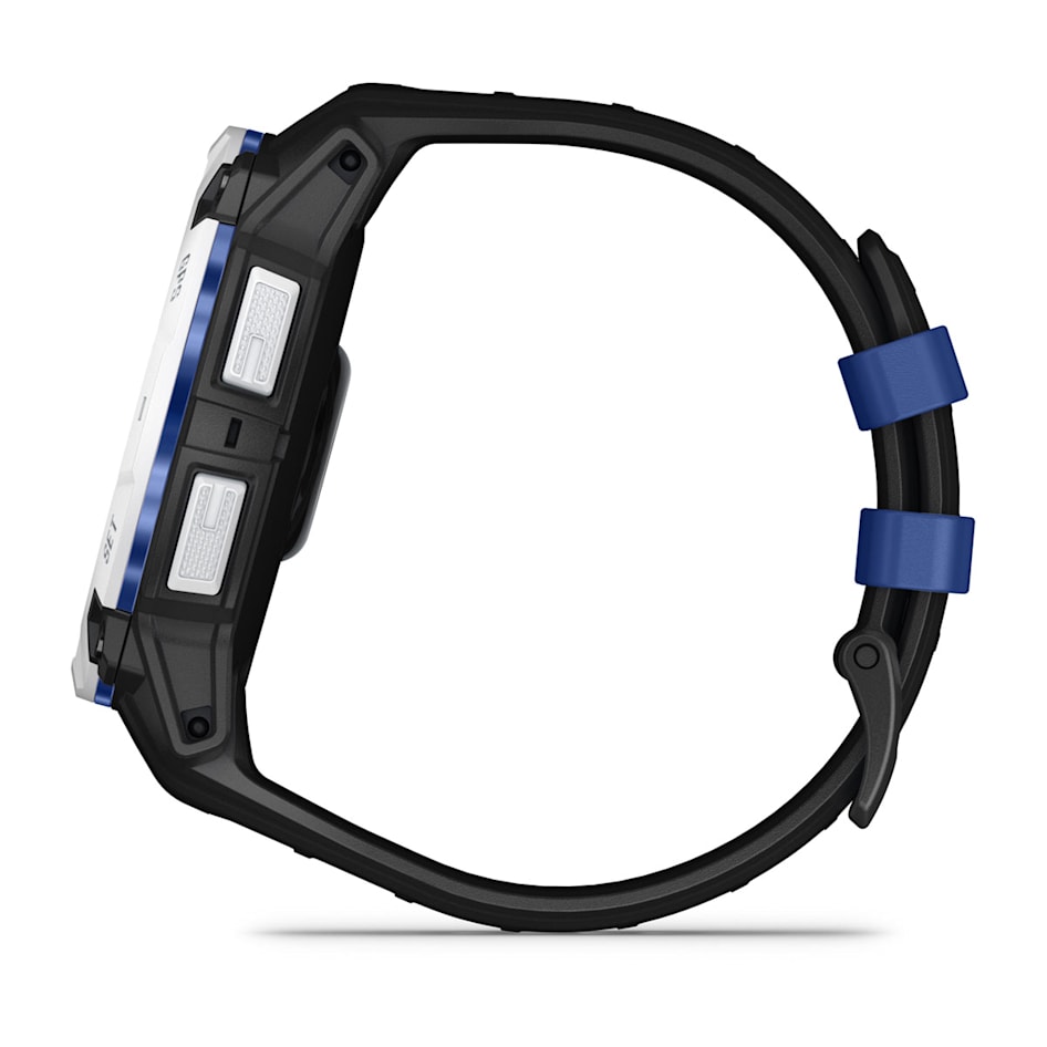Умные часы Garmin Instinct 3 50 Amoled Black with Black/Bolt Blue Silicone