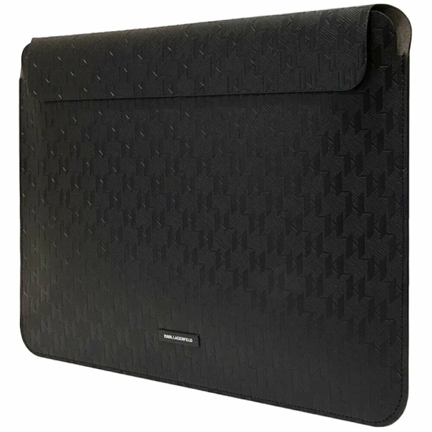 Чехол-сумка Lagerfeld для MacBook 16" Saffiano Sleeve Monogram, черная Чехол-сумка Lagerfeld для MacBook 16" Saffiano Sleeve Monogram, черная
