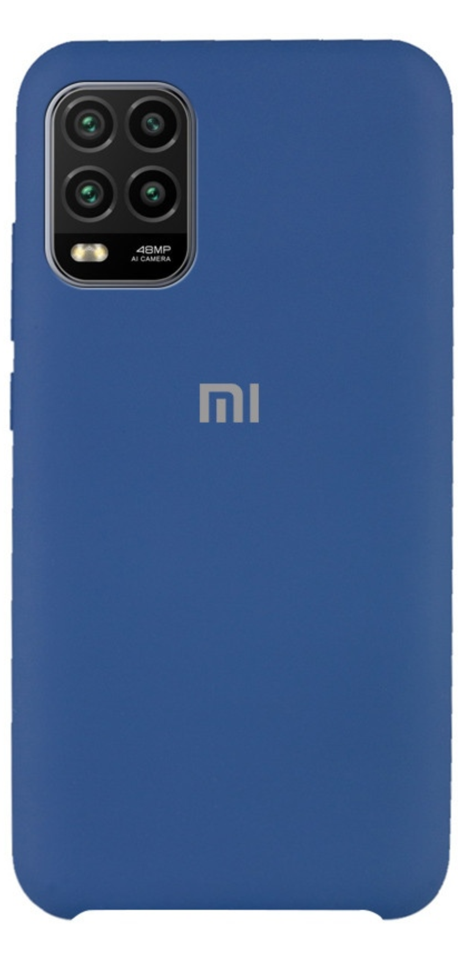 Чехол Silicone Cover для Xiaomi Mi10 Lite синий