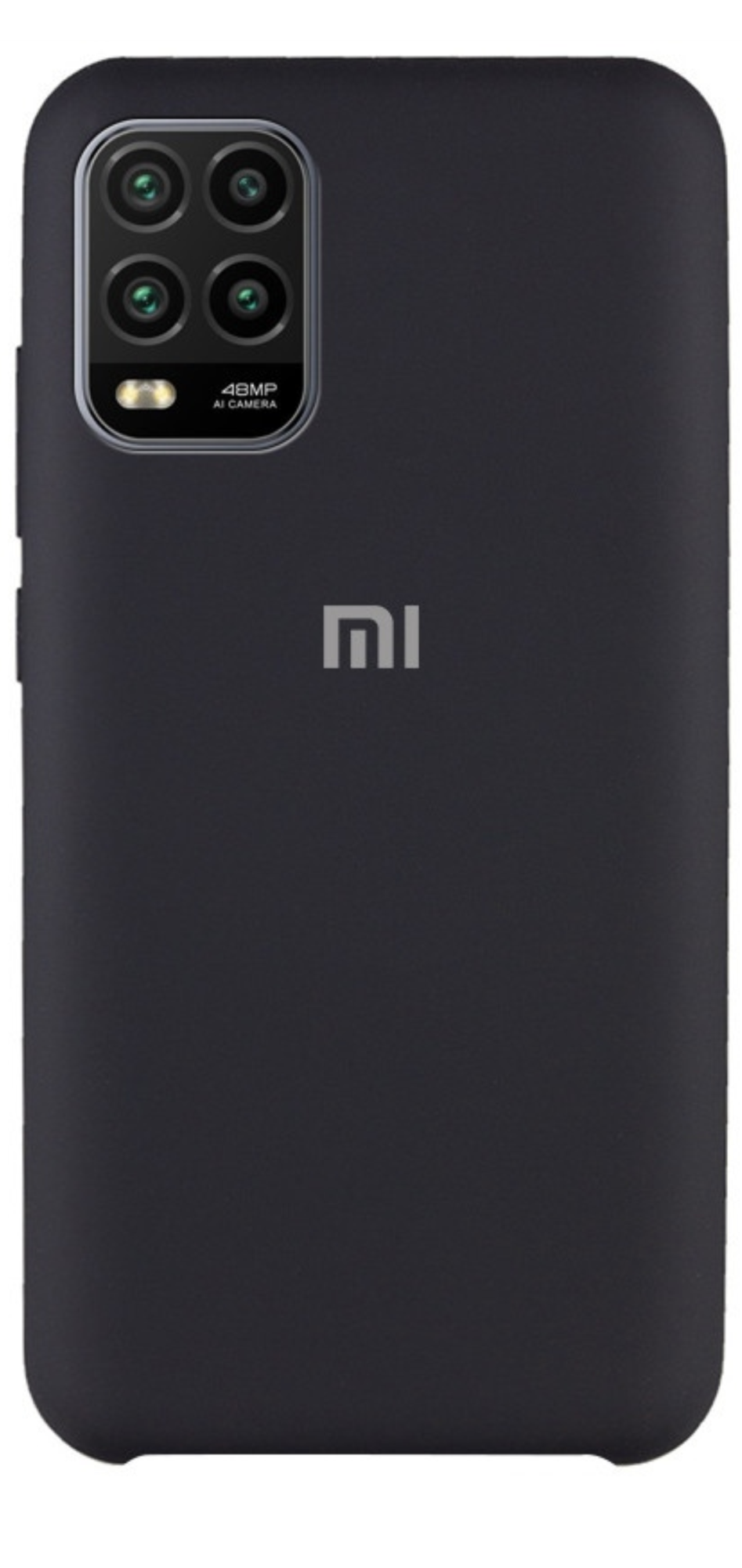 Чехол Silicone Cover для Xiaomi Mi10 Lite черный